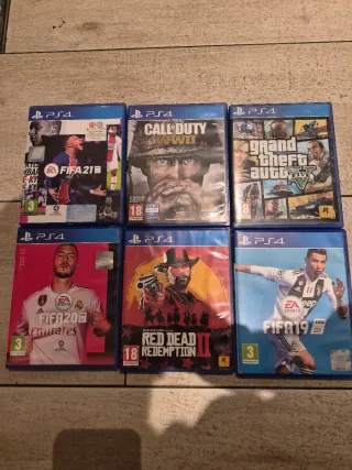 PS4 (PlayStation 4) + 6 Juegos