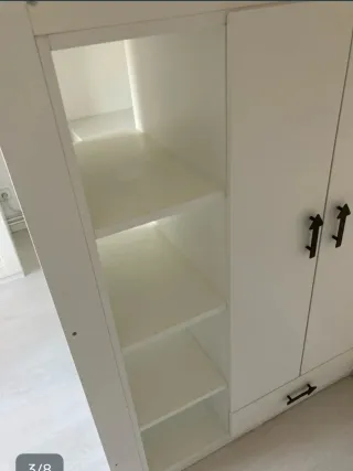 Cama alta IKEA SMASTAD con escritorio y armario