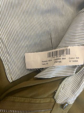 Pantalón Massimo Dutti verde oliva