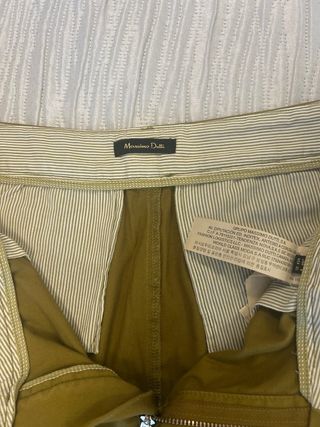 Pantalón Massimo Dutti verde oliva