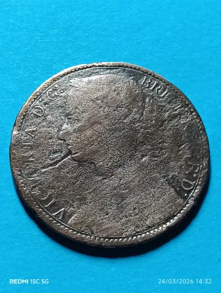 Moneda Antigua Británica 1877