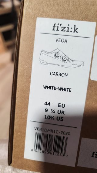 Zapatillas Fizik Vega Carbon Blancas Talla 44