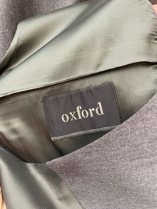 Traje de hombre OXFORD chaqueta y chaleco gris