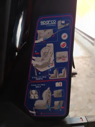 Silla de coche Sparco para bebé