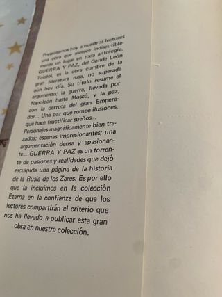 Libro Guerra y Paz