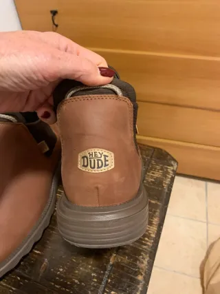 Scarpe Hey Dude marroni uomo