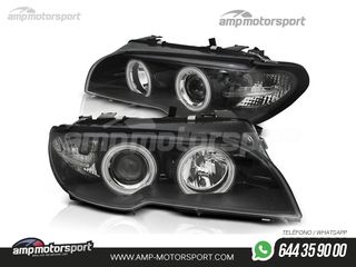 FAROS DELANTEROS OJOS DE ANGEL CCFL PARA BMW SERIE 3 E46 / COUPE / CABRIO