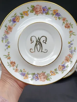 Set tazas consomé porcelana