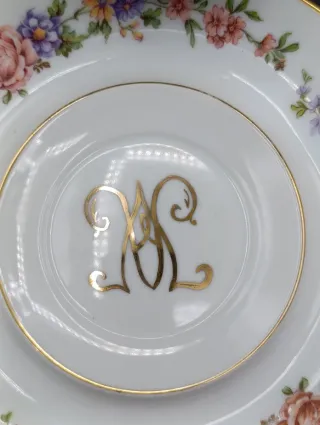 Set tazas consomé porcelana