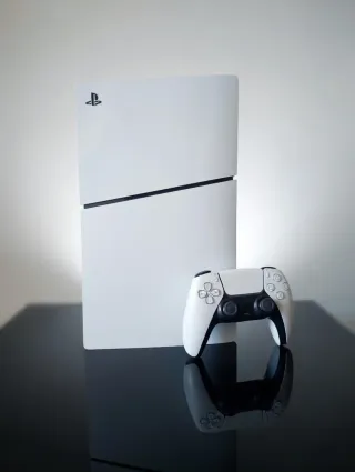 PlayStation 5 Slim Disc Edition Bianca