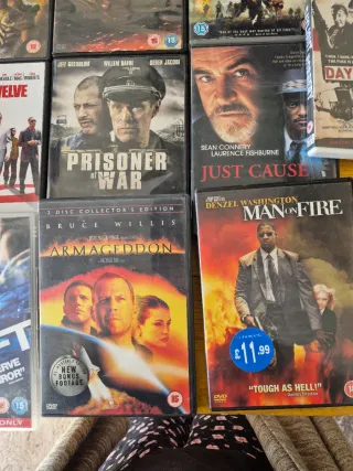 Lote 10 Películas DVD Acción y Guerra