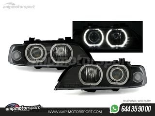 FAROS DELANTEROS OJOS DE ANGEL LED PARA BMW SERIE 5 E39 / BERLINA / TOURING