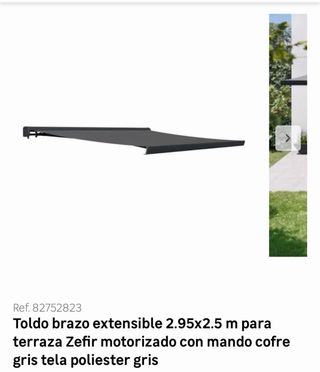 Toldo ZEFIR motorizado 300x250 NUEVO