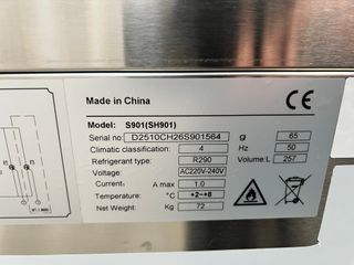 Mesa refrigerada 2 puertas GN1/1