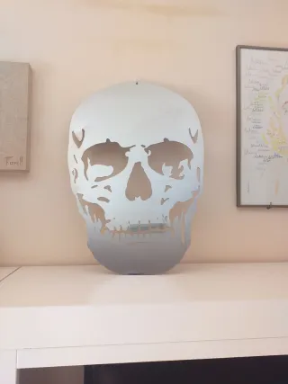 Calavera decorativa acero inoxidable