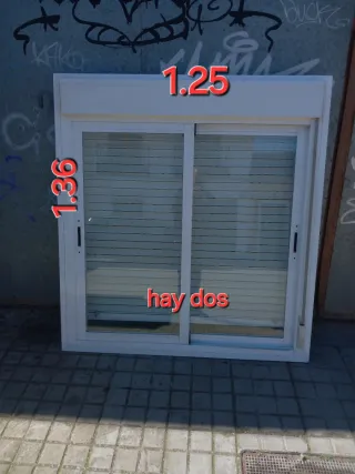 Ventana corredera 1.25 x 1.36