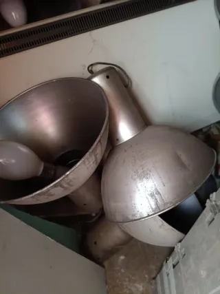 Lámparas Industriales Antiguas (10 unidades)