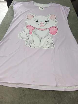 Bata de Dama con Estampado de Gato