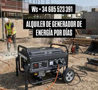 GENERADOR DE ENERGÍA ( ALQUILER)