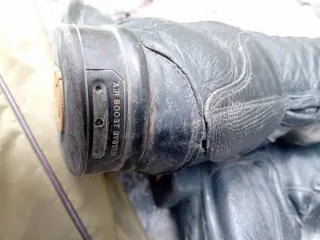 Stivali da equitazione neri in pelle con custodia