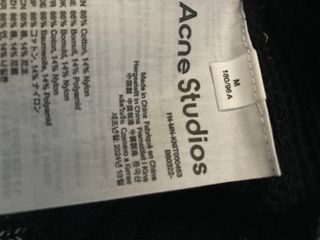 Acne Studios Maglione Girocollo Nero Grigio