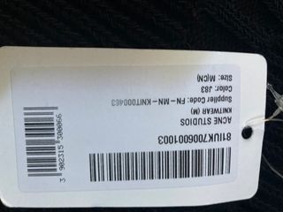 Acne Studios Maglione Girocollo Nero Grigio