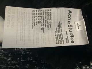 Acne Studios Maglione Girocollo Nero Grigio