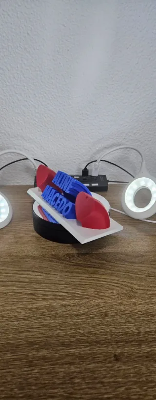 Placas personalizada. 3D.