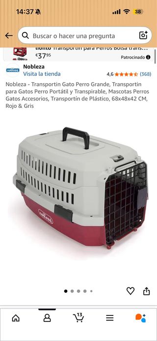 Transportin para perro/gato. como nuevo