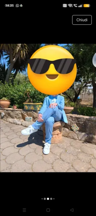 Completo cerimonia bimbo 10 anni