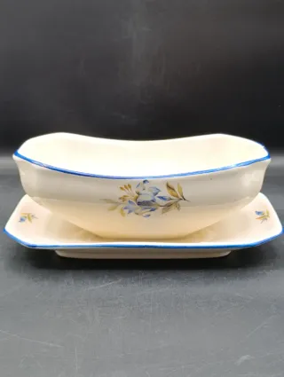 Salsera Cartuja de Sevilla con plato