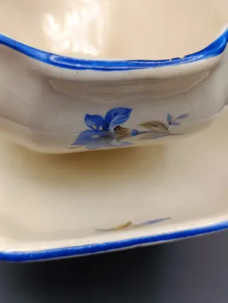 Salsera Cartuja de Sevilla con plato