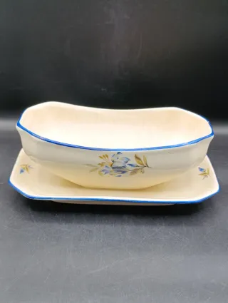 Salsera Cartuja de Sevilla con plato