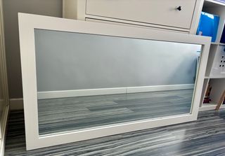 Espejo Marco Madera Blanco 150x80cm