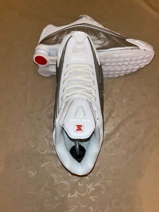 Nike Shox R4 Gris Plata Blanco