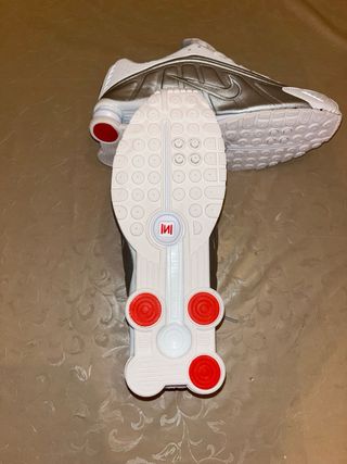 Nike Shox R4 Gris Plata Blanco