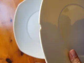Vajilla de porcelana blanca
