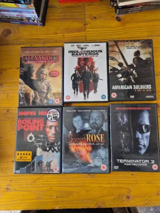 Lote 10 Películas DVD Acción y Guerra