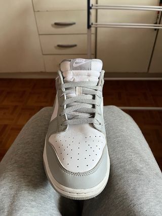 Nike Dunk Low Retro Gris Blanco