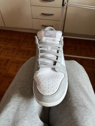 Nike Dunk Low Retro Gris Blanco