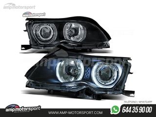 FAROS DELANTEROS OJOS DE ANGEL CCFL PARA BMW SERIE 3 E46 / BERLINA / TOURING