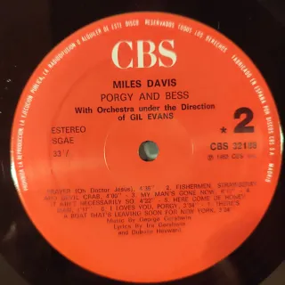 Vinilo Miles Davis Porgy and Bess Jazz