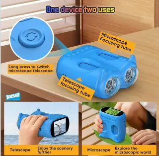 Microscopio & Telescopio 2-in-1 HD - Portatile New