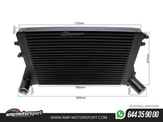 INTERCOOLER PARA GRUPO VAG A3 8P TT LEON 1P GOLF 5 GOLF 6 SCIROCCO - NEGRO