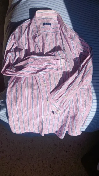 Camisa DUSTIN caballero rayas rosa y azul