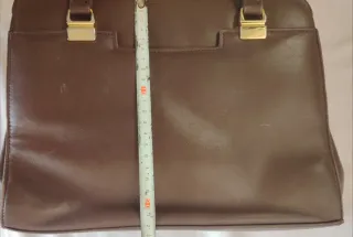 Bolso Cuero Vintage El Corte Inglés Marrón