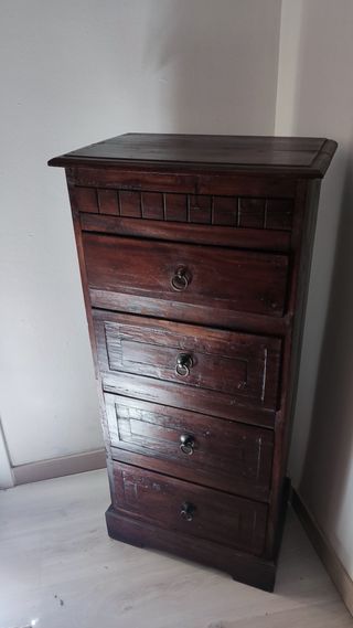 Cajonera estilo antiguo madera