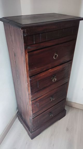 Cajonera estilo antiguo madera
