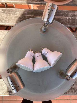 Lámpara de techo moderna cristal y metal