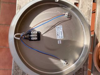 Lámpara de techo moderna cristal y metal